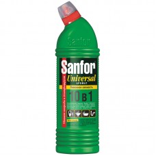 Чистящее средство для сантехники Sanfor "Universal 10в 1, гель с хлором, 750мл